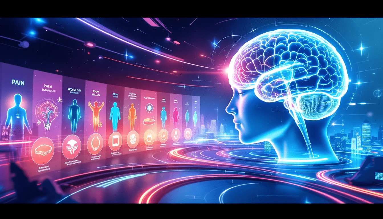 A visual representation of clinical applications of photobiomodulation therapy in a medical context.